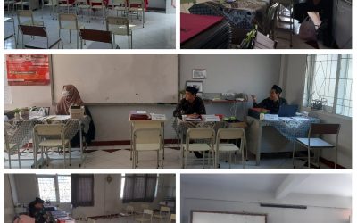 Suasana kekeluargaan dalam pengambilan buku nilai hasil KBM di SMA Telkom Cirebon